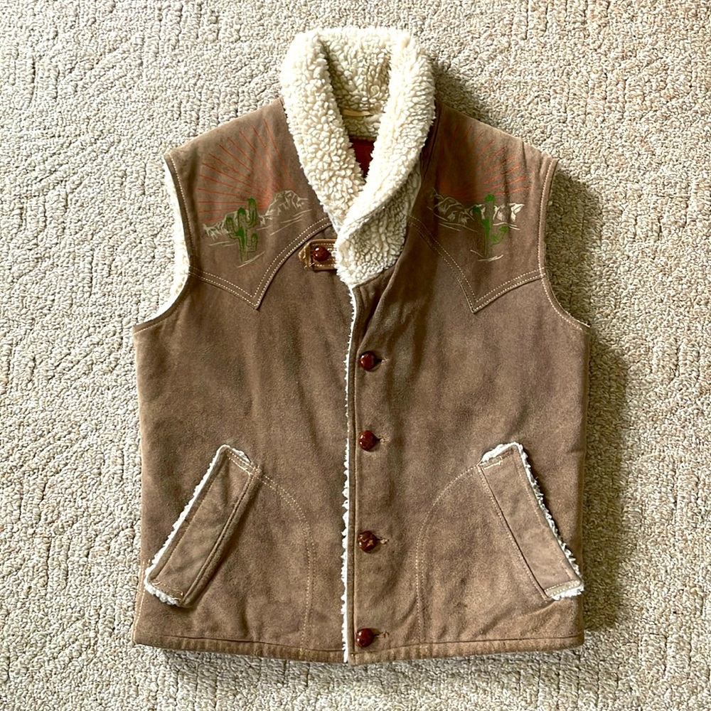 Vintage “High Desert” themed vest